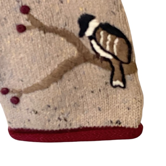 Christopher & Banks Hand Embroidered Bird Cardigan Sweater Large Y2K - Picture 11 of 15
